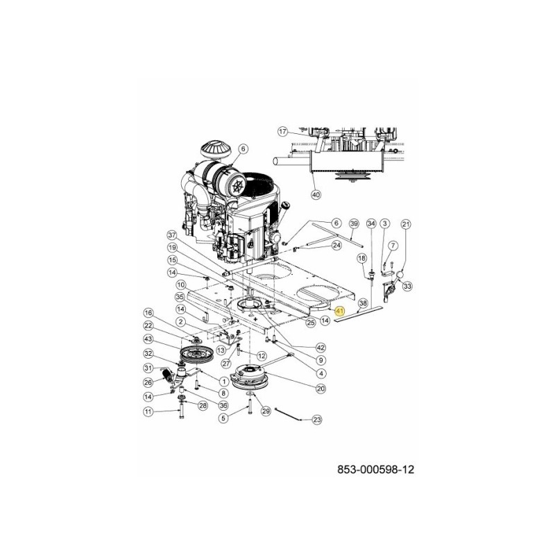 V-BELT 61.5" 754-05037A ORIGINAL MTD