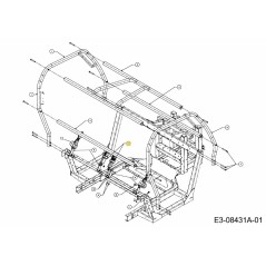 SEAT BELT 3 POINT 757-04120B ORIGINAL MTD