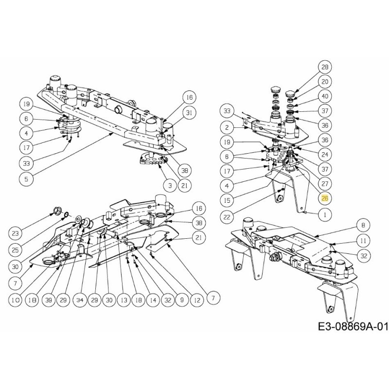 Zahnradlenkgabel 717-04822 ORIGINAL MTD