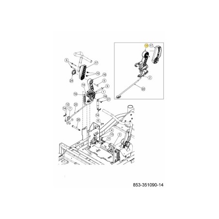 ACTUATOR RH 719-05614A ORIGINAL MTD | Newgardenstore.eu
