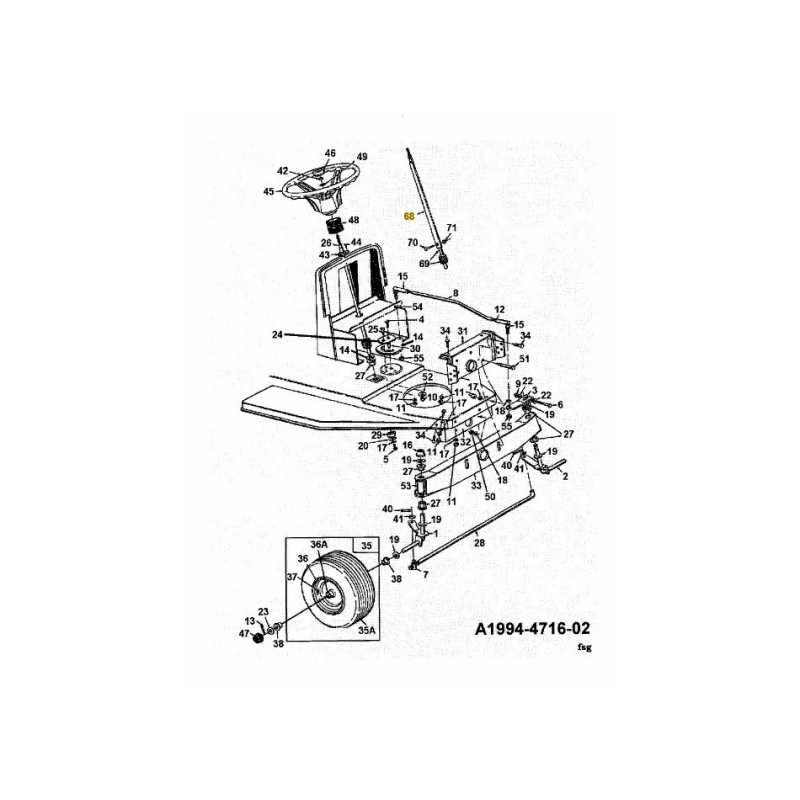 ARBRE DE DENT 738-0896 ORIGINAL MTD