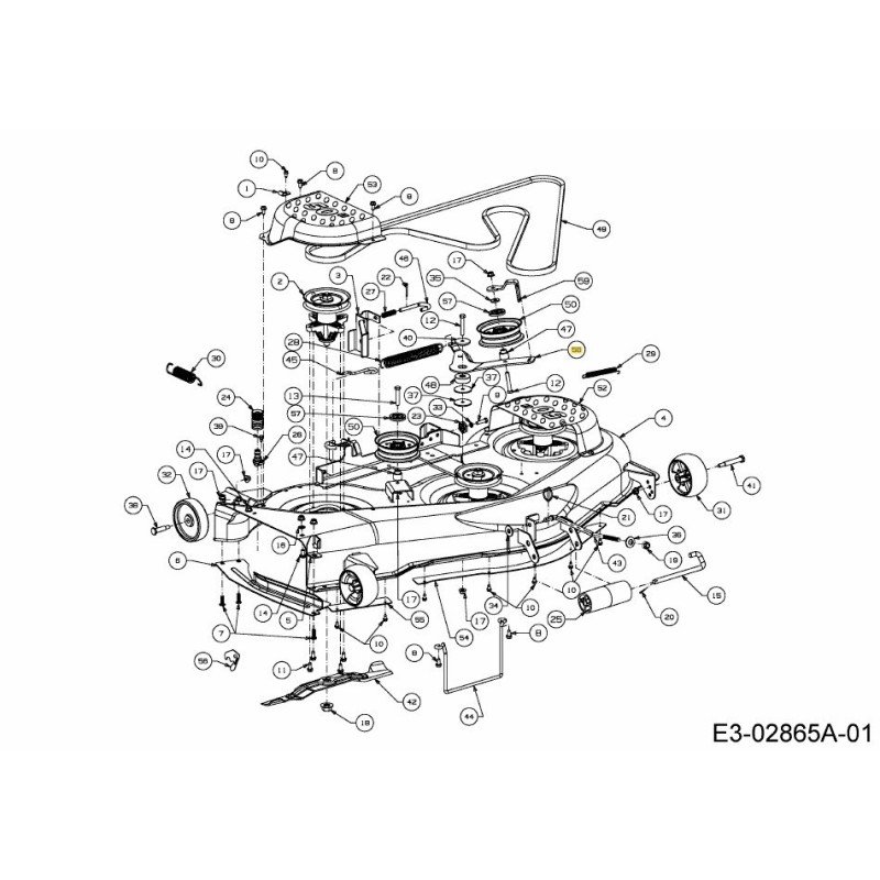 SUPPORT DE GALETTE DE TIRAGE DE PLATEAU 783-08615 ORIGINAL MTD