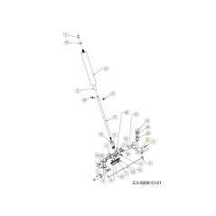 Vorderachse links 683-04727637 Original MTD