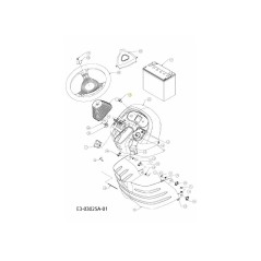 Voyant lumineux jaune à DEL 725-04288 d'origine MTD | Newgardenstore.eu