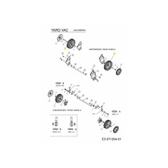 WHEEL CPL. 734-04007A ORIGINAL MTD | Newgardenstore.eu