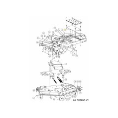 PLACA DE PISO 703-10438-CY ORIGINAL MTD | Newgardenstore.eu