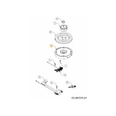 VOLANT MOTEUR 751-15736 ORIGINAL MTD | Newgardenstore.eu