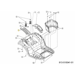 Abdeckung:RH:RD:GRAY 631-05646A ORIGINAL MTD | Newgardenstore.eu