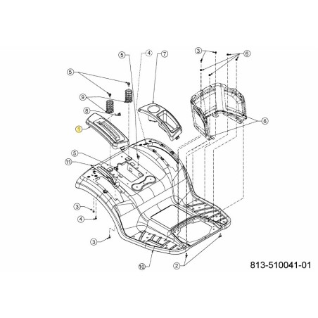 Abdeckung:RH:RD:GRAY 631-05646A ORIGINAL MTD | Newgardenstore.eu