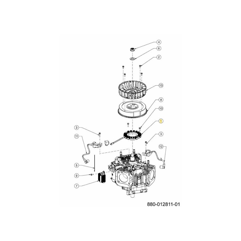 Ladespule 651-08155 Original MTD