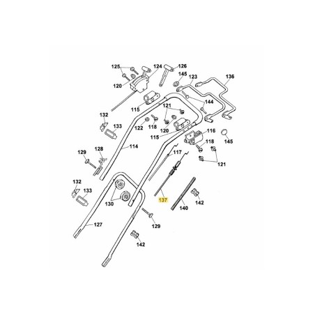 ACCIONAMIENTO POR CABLE BOWDEN 4350053 ORIGINAL MTD | Newgardenstore.eu