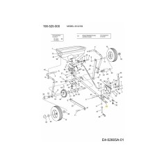 TUBO, MANGO (LARGO) (PINTADO) AF-44586 ORIGINAL MTD | Newgardenstore.eu