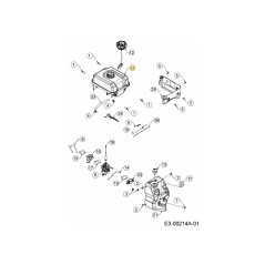 SERBATOIO DEL CARBURANTE 751-16947 ORIGINALE MTD | Newgardenstore.eu