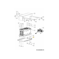 Batteriehalterung 783-10908A Original MTD | Newgardenstore.eu
