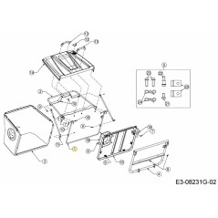 CONJUNTO DE TUBO DELANTERO GRASSCATCHER 647-05019637 ORIGINAL MTD