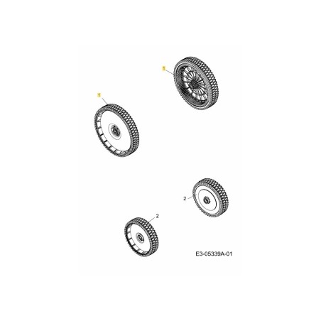 WHEEL:COMPL:300MM:DRV:PREM BB 634-04569 ORIGINAL MTD | Newgardenstore.eu