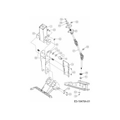 Antriebspedalbaugruppe 647-05100 Original MTD | Newgardenstore.eu
