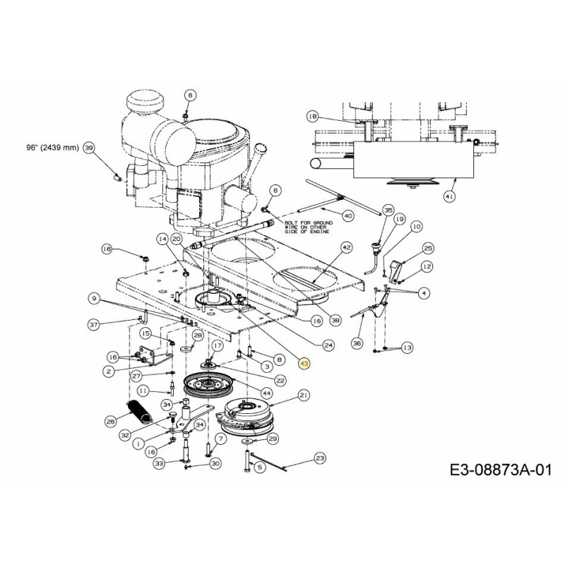 PULEGGIA 756-04382 ORIGINALE MTD