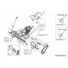 Tarière à plaque gauche Black Jack 790-00445691 d'origine MTD | Newgardenstore.eu