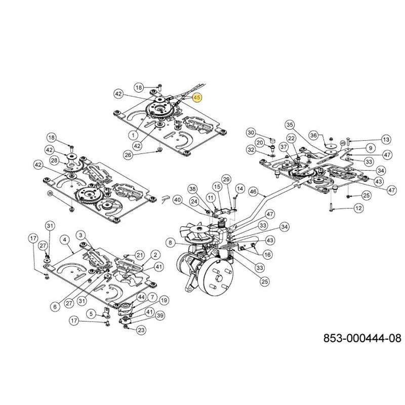 CABLE STEERING 746-05279A ORIGINAL MTD