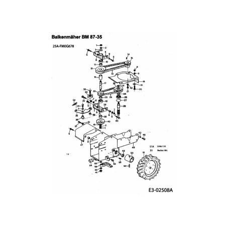 PULLEY 092.48.809 ORIGINAL MTD | Newgardenstore.eu