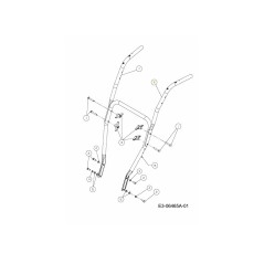 SUPPORTO TRAMOGGIA TUBO SX 749-04309 ORIGINALE MTD | Newgardenstore.eu