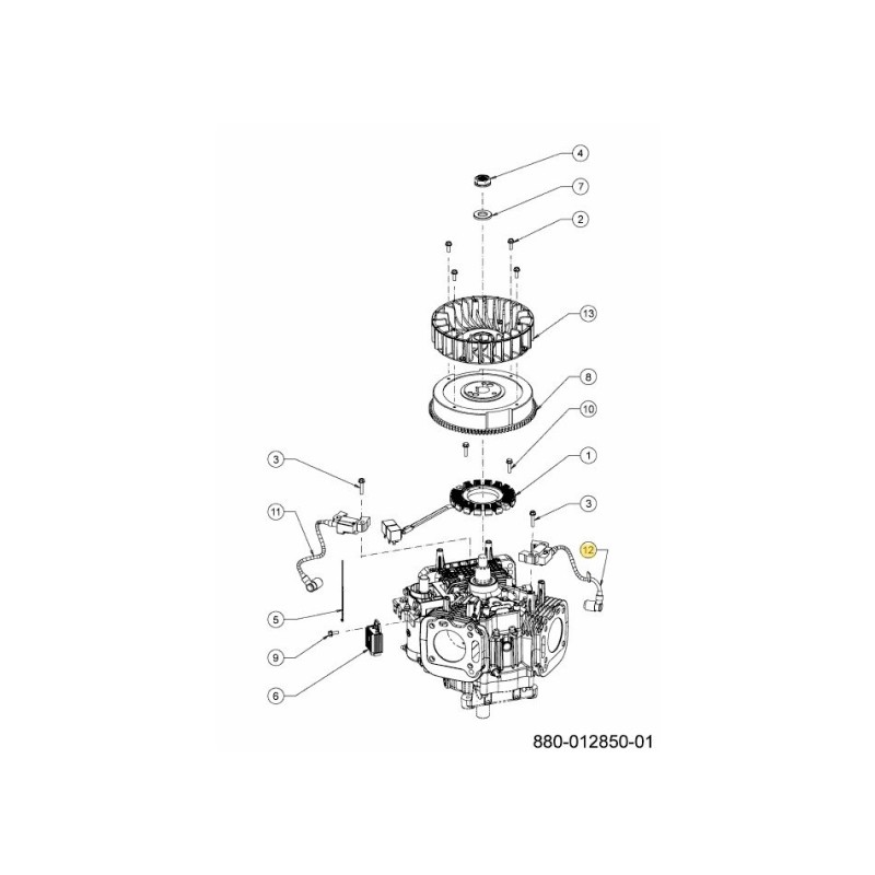 Bobine d'allumage RH 751-21249 d'origine MTD