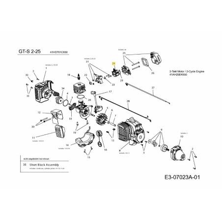 Carburetor with gaskets 753-06190 ORIGINAL MTD | Newgardenstore.eu