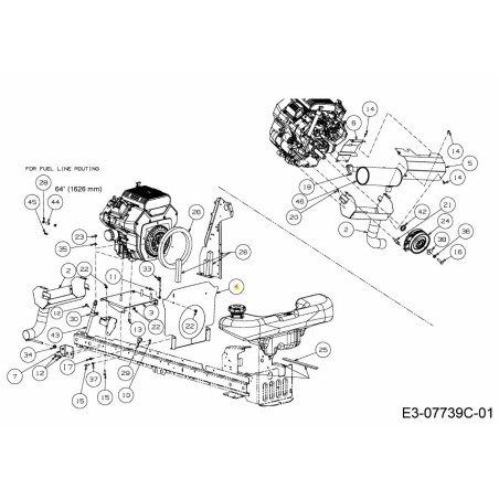 PLACA DE MAMPARO DE MOTOR 703-08294A-S ORIGINAL MTD | Newgardenstore.eu