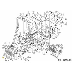 STAFFA DI ATTACCO 703-10663-CY ORIGINALE MTD