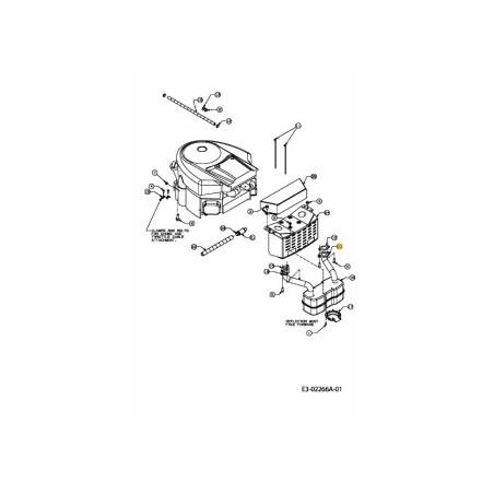 Auspuffrohr links Intek Twin 751-0651B Original MTD | Newgardenstore.eu