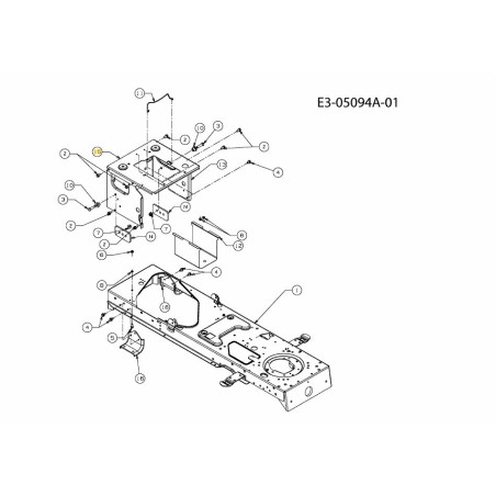 SOPORTE:MARCO:SEAT 783-06089 ORIGINAL MTD | Newgardenstore.eu