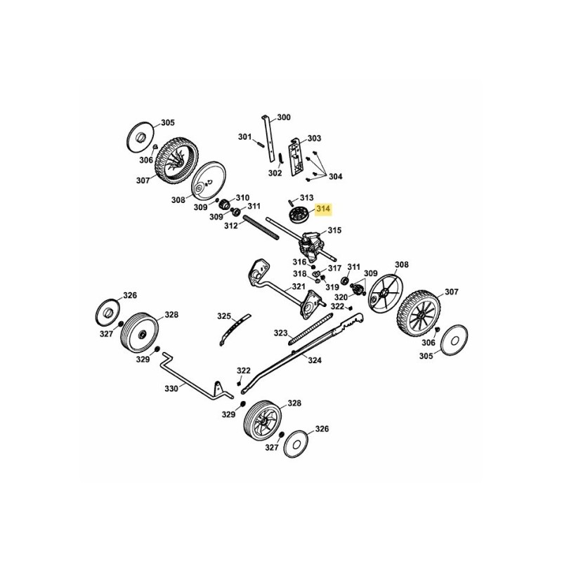V-belt pulley, variable transmission 1081106 ORIGINAL MTD