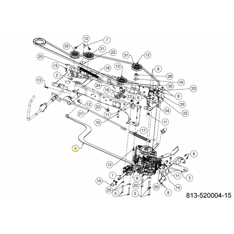 PIASTRA DI COMANDO TRASMISSIONE K46 683-05320637 ORIGINALE MTD