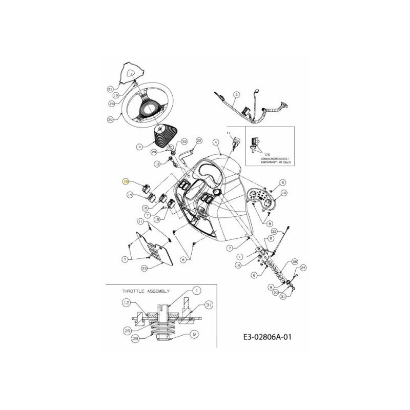 Warnblinkerschalter 725-3279B ORIGINAL MTD