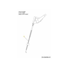 THROTTLE CABLE W. BRACKET 746-1087 ORIGINAL MTD | Newgardenstore.eu