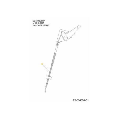 THROTTLE CABLE W. BRACKET 746-1087 ORIGINAL MTD | Newgardenstore.eu