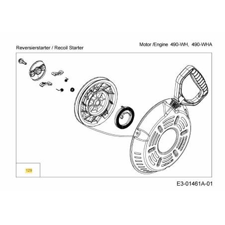 DÉMARREUR ENSEMBLE 751-14223 MONTÉ D'ORIGINE | Newgardenstore.eu