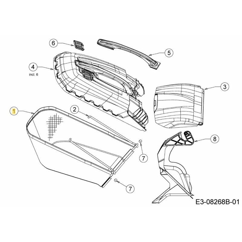 GRASS BAG 764-04154A ORIGINAL MTD GRASS BAG 764-04154A ORIGINAL MTD
