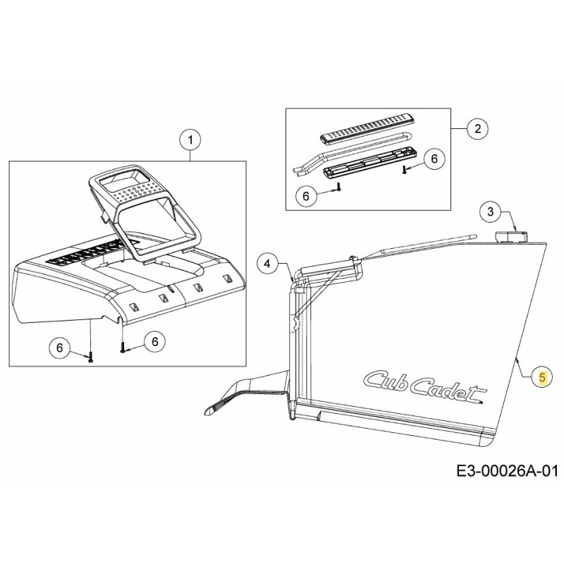 BOLSA DE CÉSPED ASM:RR DIS:75L:CC:DM 664-05132 ORIGINAL MTD