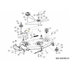 PERNO TENSIONATORE STAFFA 703-26144637 ORIGINALE MTD