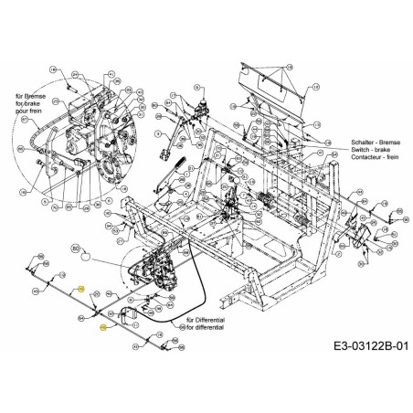 TUBO FRENO POSTERIORE 727-04228 ORIGINALE MTD | Newgardenstore.eu