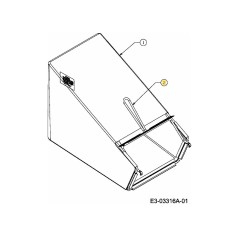 TELAIO-SACCO PORTAERBA 21" 747-04080A ORIGINALE MTD | Newgardenstore.eu