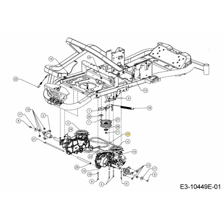 BELT:TRANS DRIVE AX69.1 754-05874 ORIGINAL MTD | Newgardenstore.eu