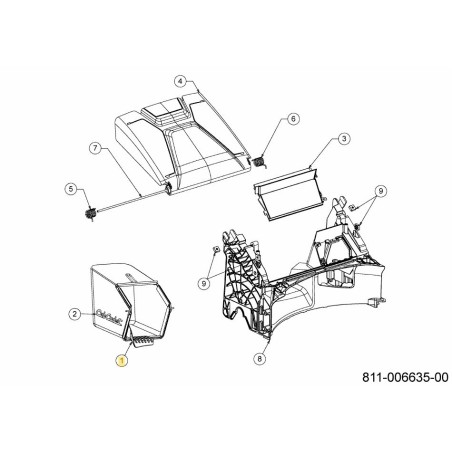 GRASSBG ASM 53cm CUB TNG 664-05369 ORIGINALE MTD | Newgardenstore.eu