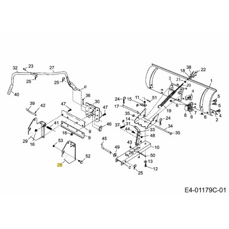 SOPORTE:MT:RH HOJA DE NIEVE 783-07366637 ORIGINAL MTD | Newgardenstore.eu