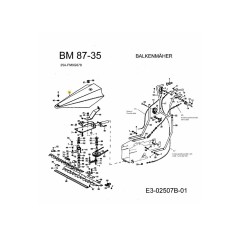 Piastra di protezione 092.48.745 ORIGINALE MTD