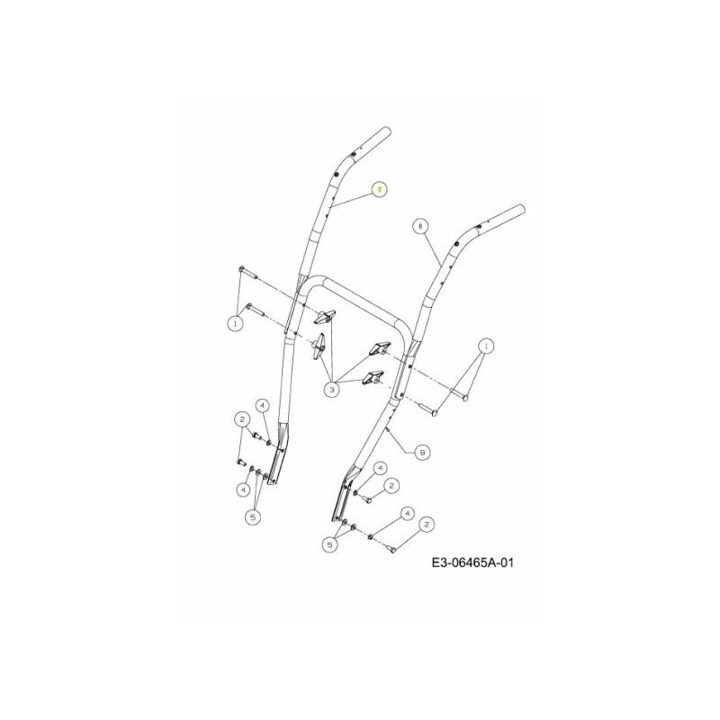 TUBO DE COLUMNA DERECHO 749-04310 ORIGINAL MTD
