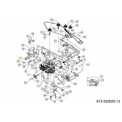 SOPORTE DE SOPORTE K62 683-05348A-S ORIGINAL MTD | Newgardenstore.eu
