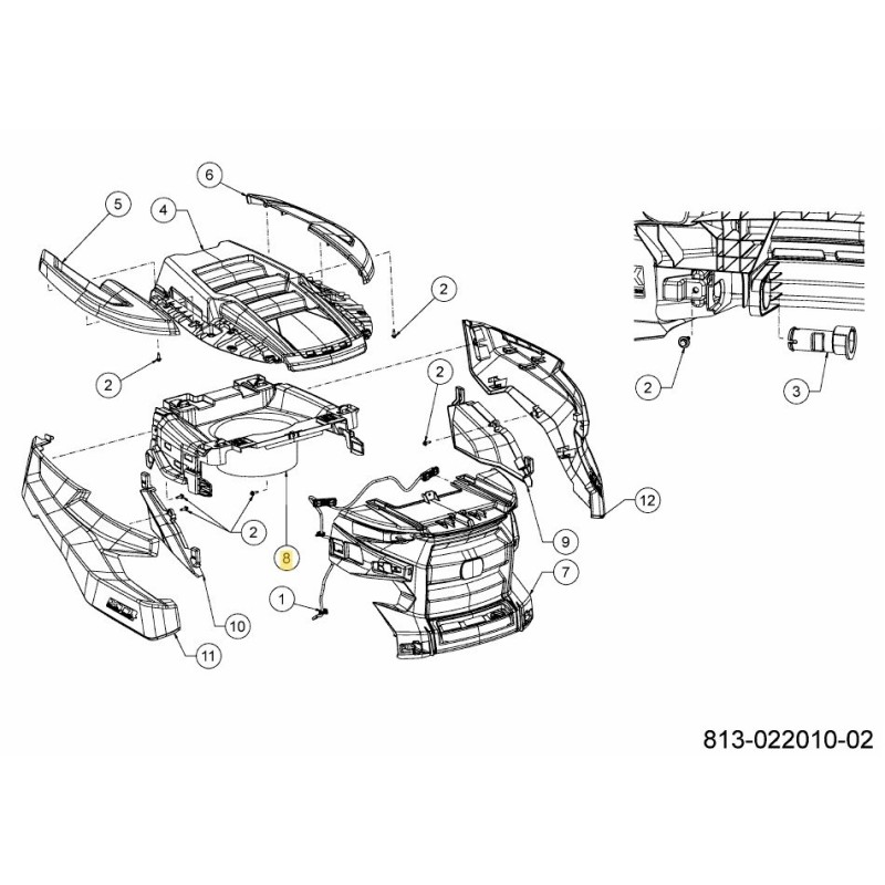 TELAIO-PLENUM/CAPPA STILE T 731-24597 ORIGINALE MTD TELAIO-PLENUM/CAPPA STILE T 731-24597 ORIGINALE MTD